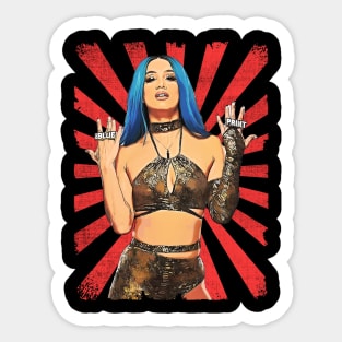 Sasha Bank Wrestling Fan Art Sticker